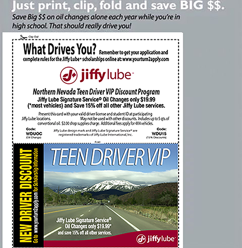 Printable New Driver Discount Card